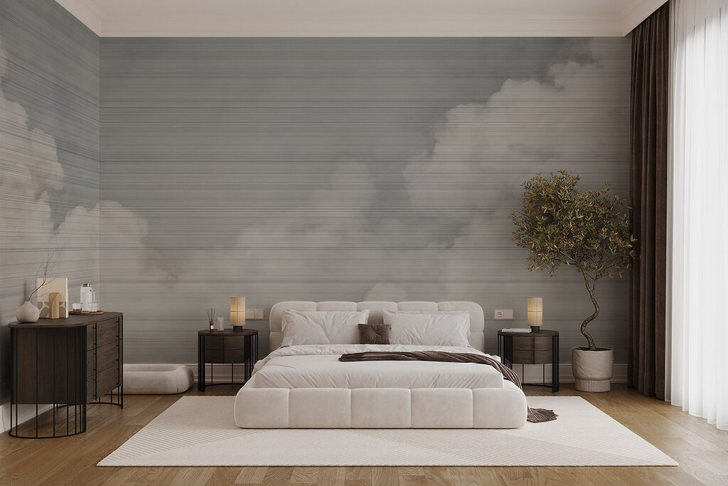 White clouds in the sky