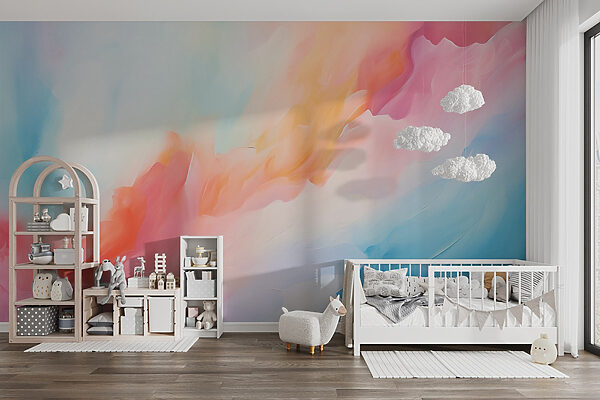 Buntes Gemälde von Wolken Buntes Gemälde von Wolken