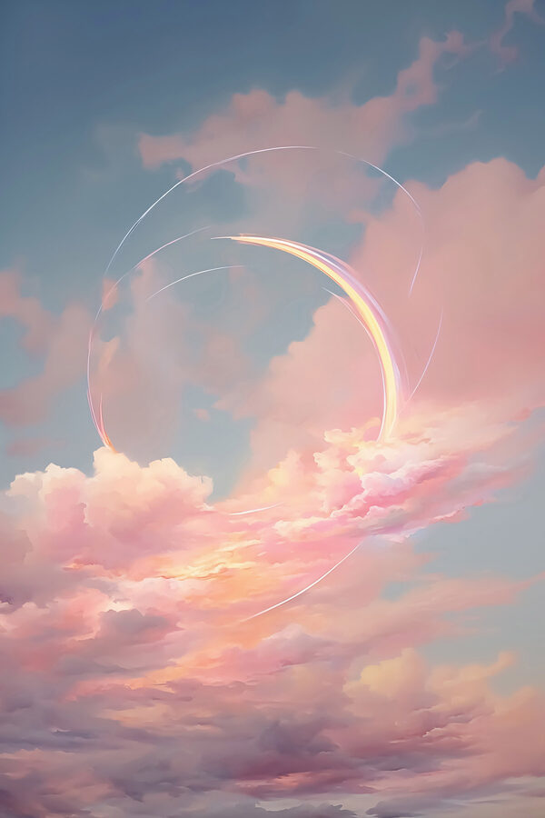 Rosa Wolken am Himmel Rosa Wolken am Himmel