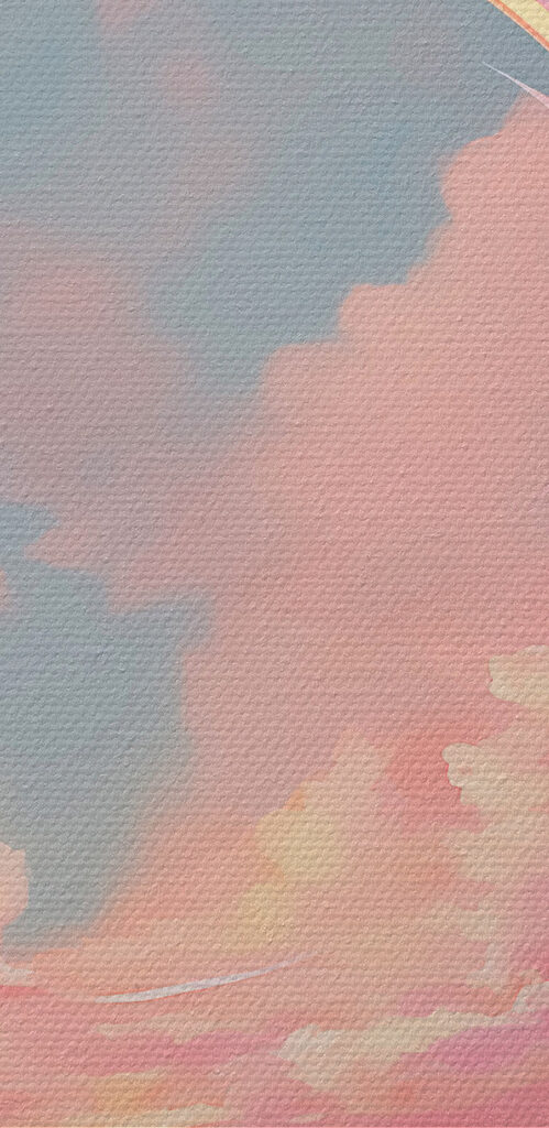 Pink clouds in the sky Pink clouds in the sky