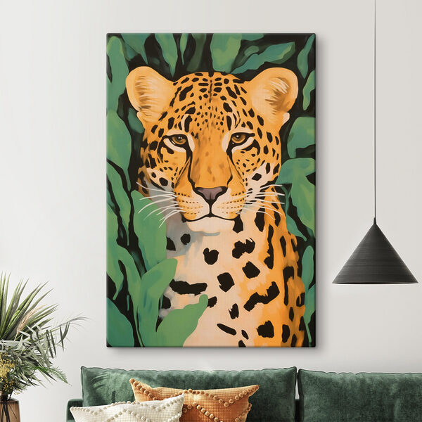 Painting of a leopard Painting of a leopard