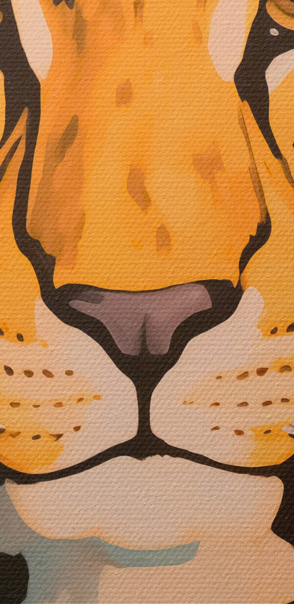 Painting of a leopard Painting of a leopard