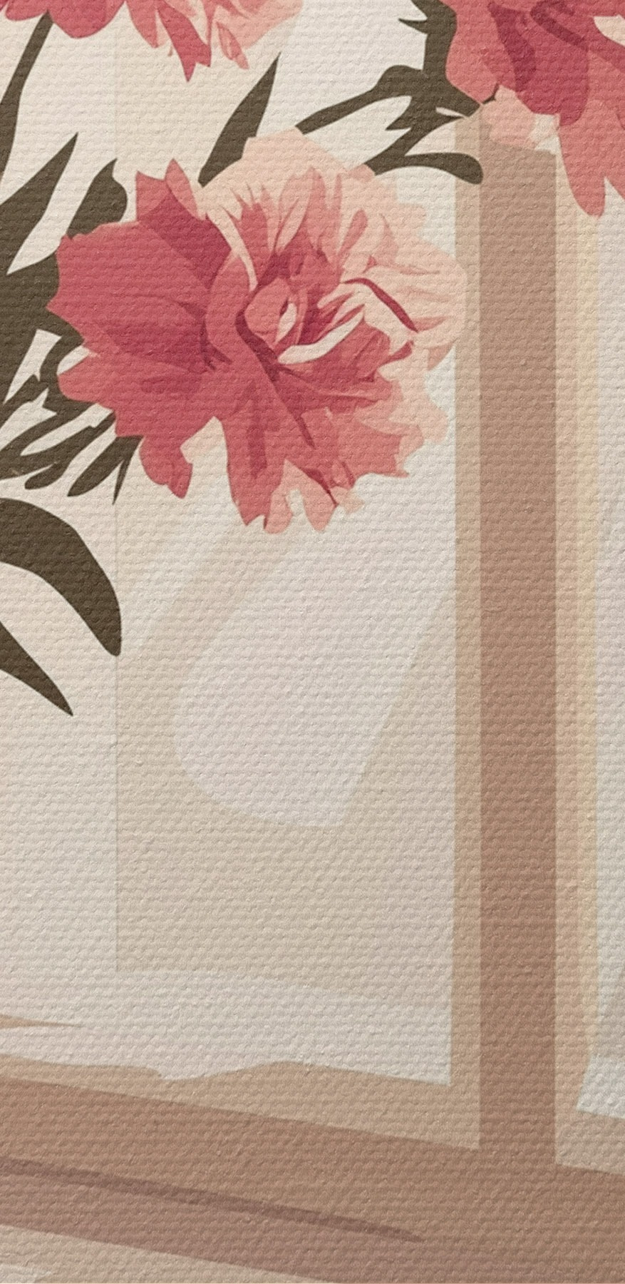 Buch und eine Vase mit Blumen