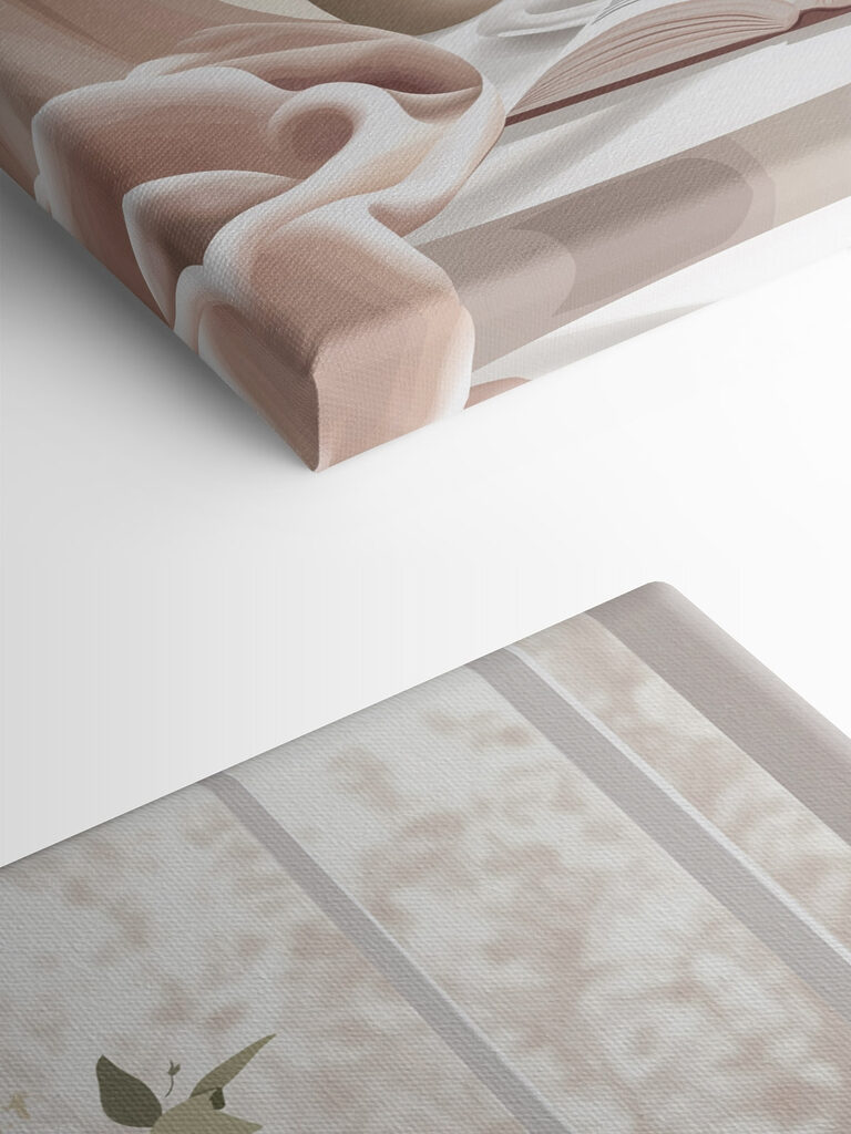 Cup of coffee and a vase of flowers on a window sill