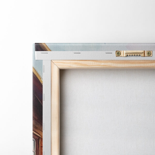 Aquarellmalerei eines Hauses mit Blumen auf einem Tisch Aquarellmalerei eines Hauses mit Blumen auf einem Tisch