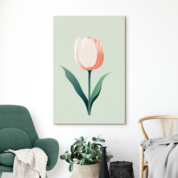 Wandbilder Rosa Blume mit grünen Blättern (Artikelnummer: s44000) Wandbilder Wandbilder Rosa Blume mit grünen Blättern (Artikelnummer: s44000)