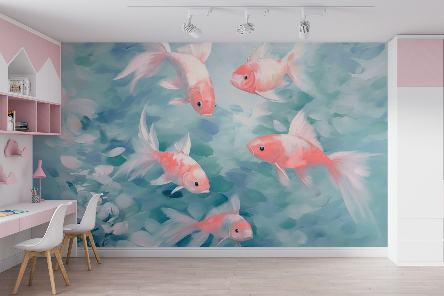 Swimming in tranquil waters together