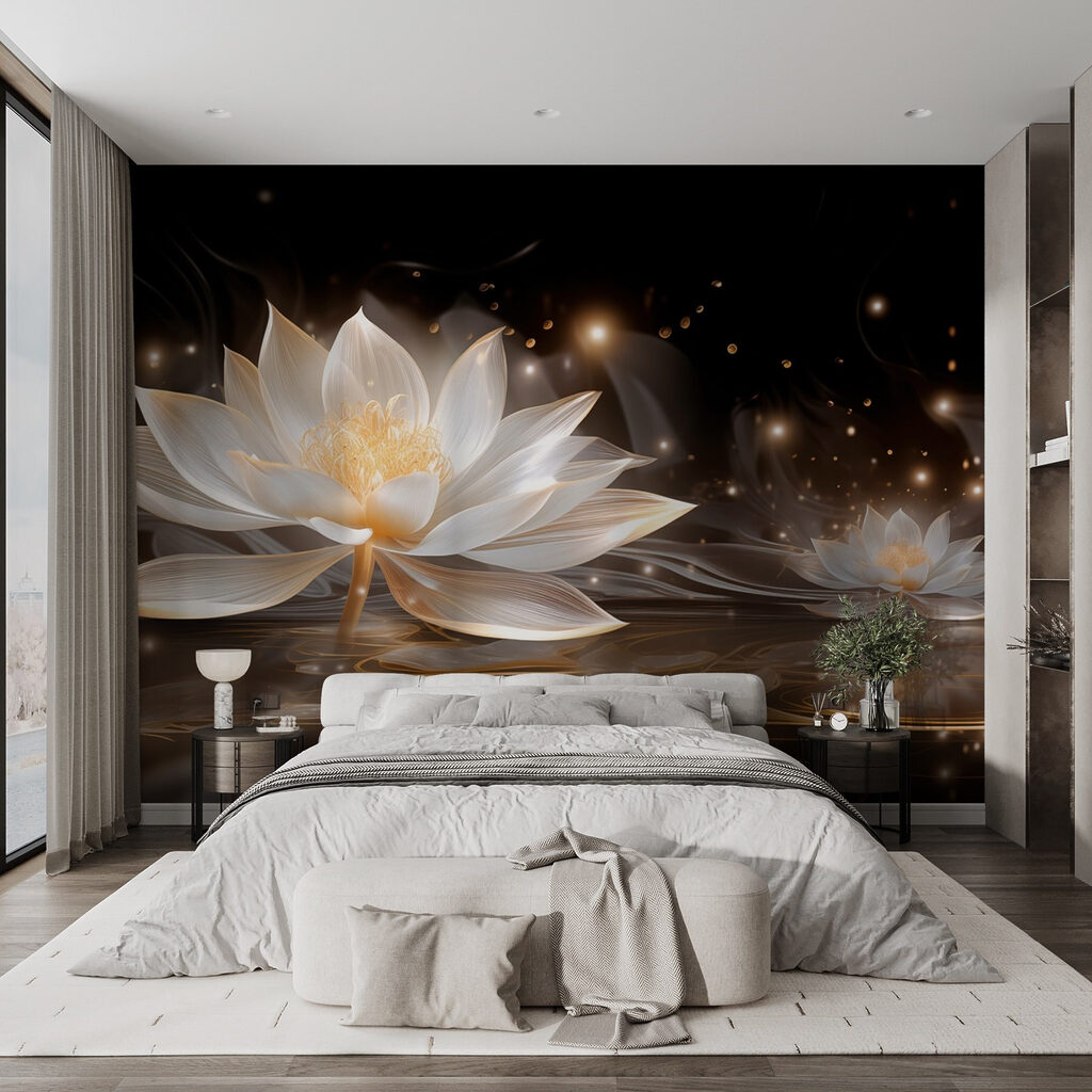 White flower in water