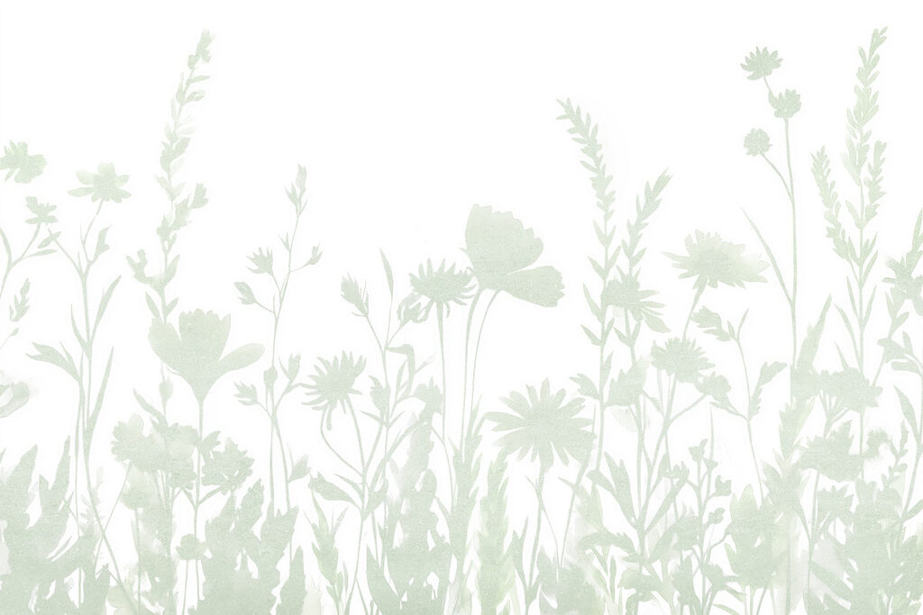 Skurrile florale Silhouette Design angezeigt Skurrile florale Silhouette Design angezeigt