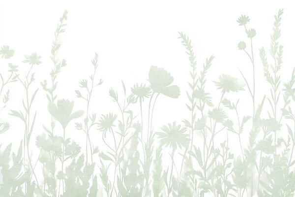 Skurrile florale Silhouette Design angezeigt Skurrile florale Silhouette Design angezeigt