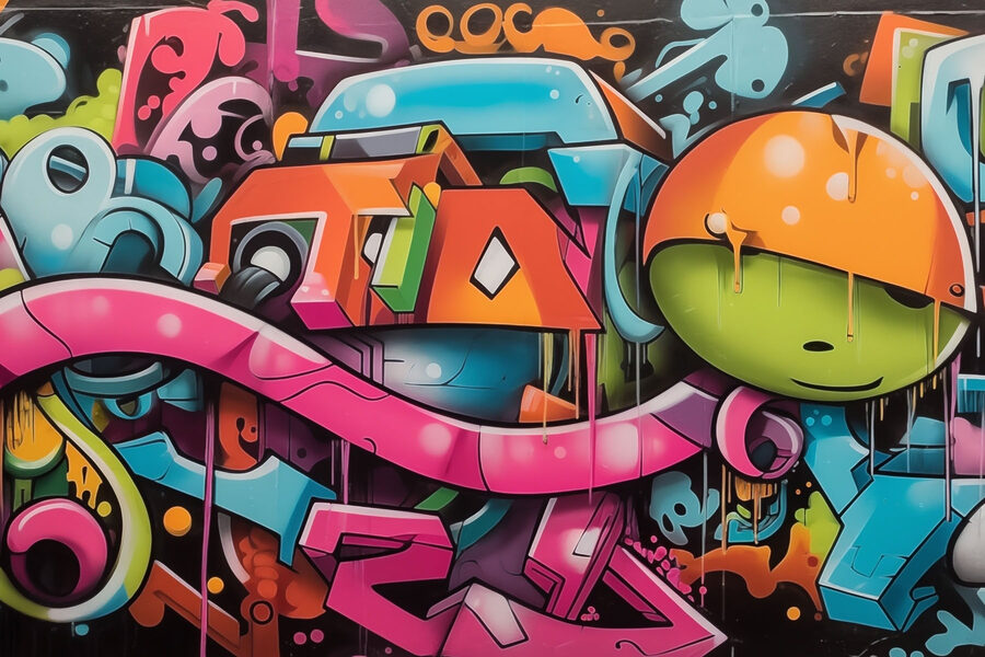 Graffiti an einer Wand