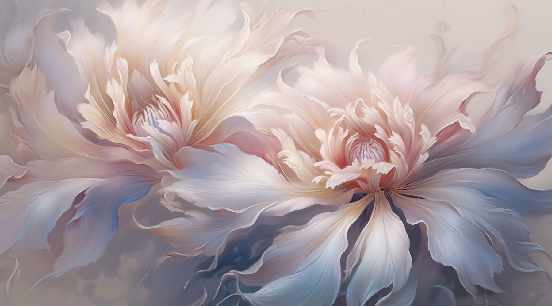 Delicate blooms in soft pastels Delicate blooms in soft pastels