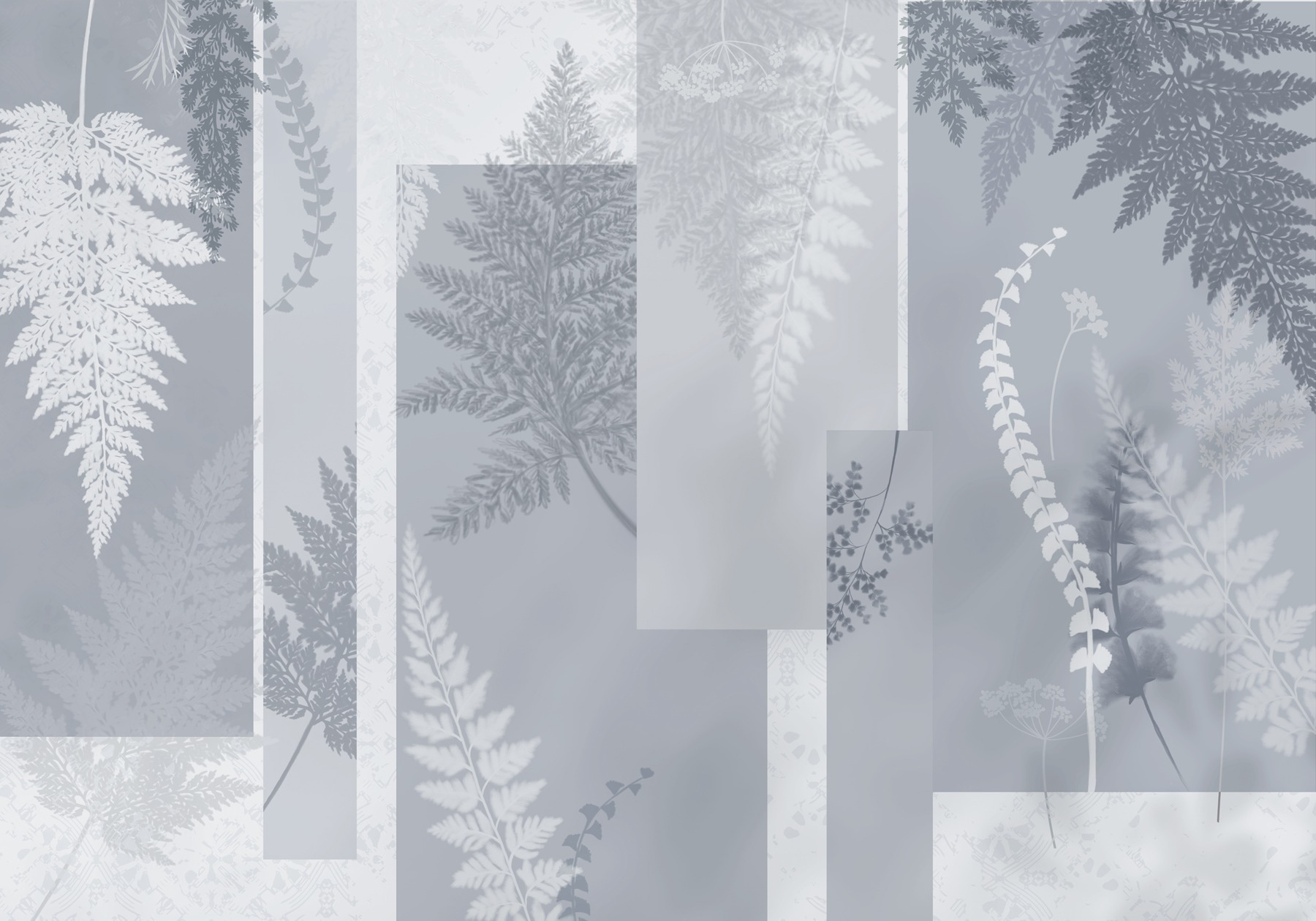 Grey and white floral pattern Grey and white floral pattern