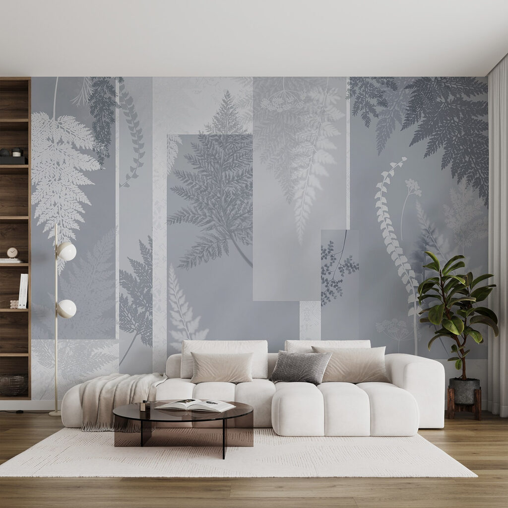 Grey and white floral pattern Grey and white floral pattern