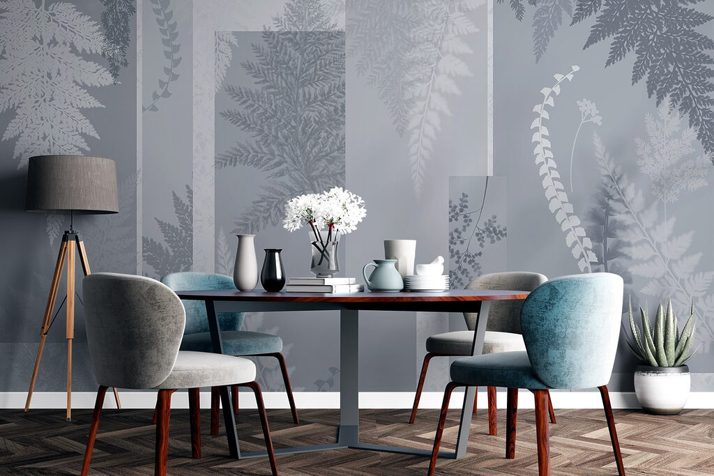 Grey and white floral pattern Grey and white floral pattern