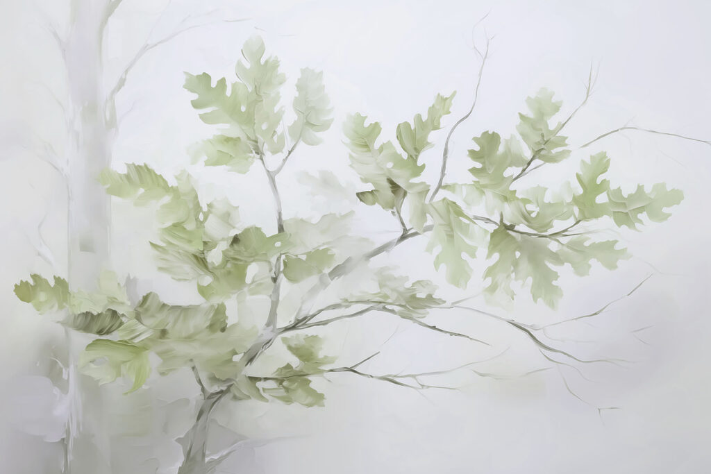 Tree branch with leaves