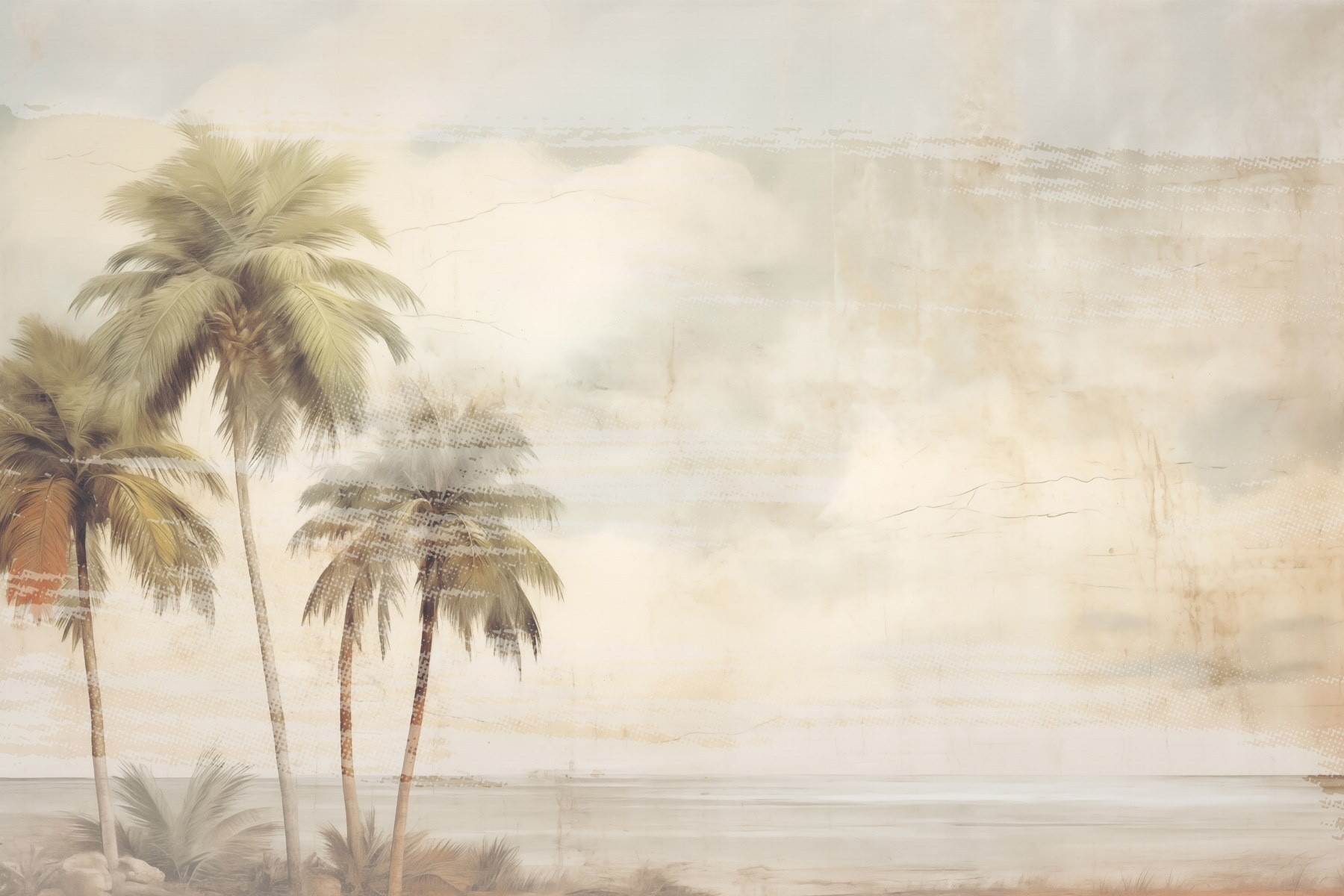 Palm trees next to a body of water Palm trees next to a body of water