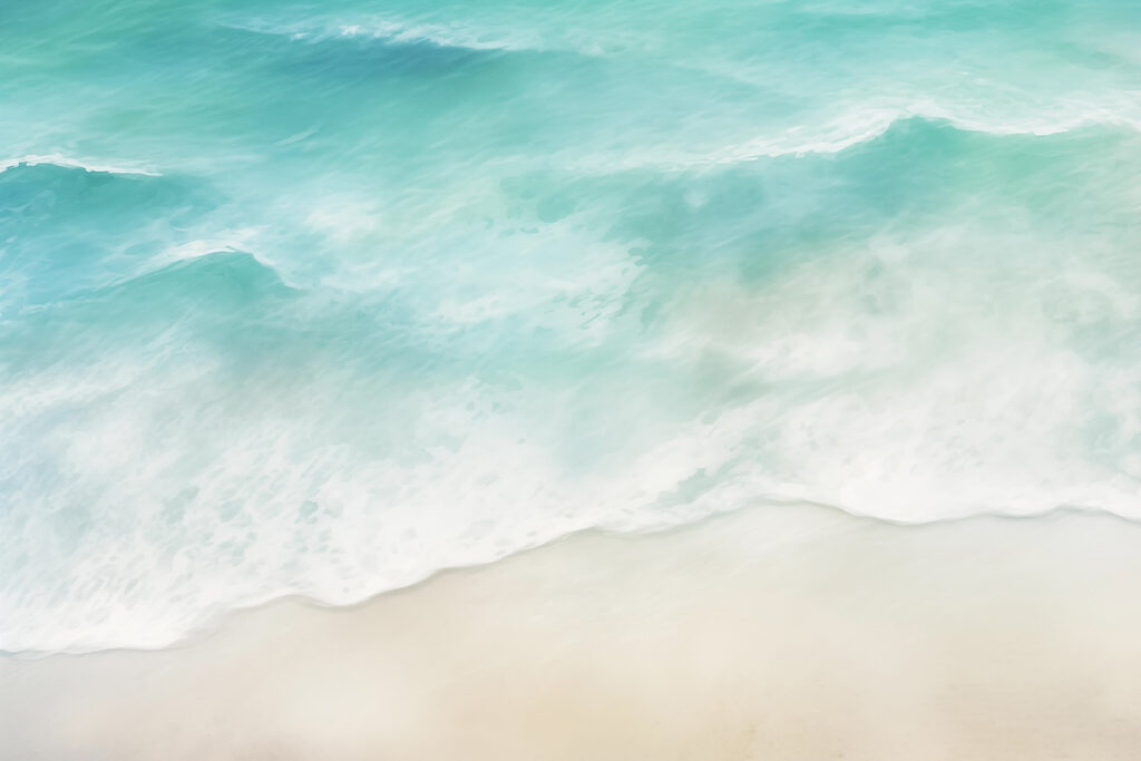 Strand mit Wellen und Sand Strand mit Wellen und Sand
