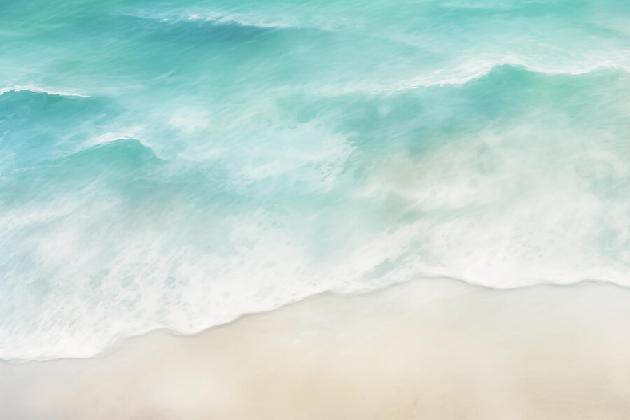 Strand mit Wellen und Sand Strand mit Wellen und Sand