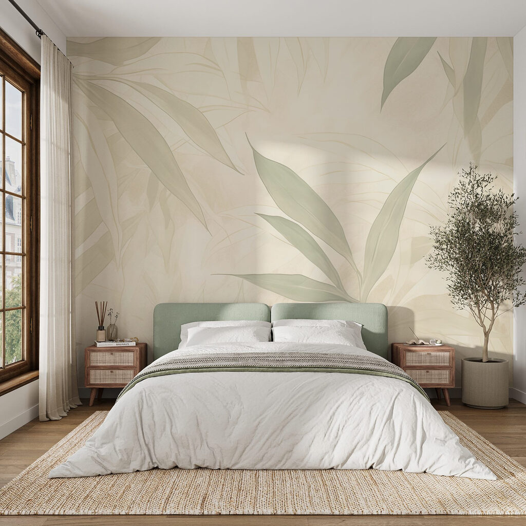 Nature's soft, soothing leaf patterns