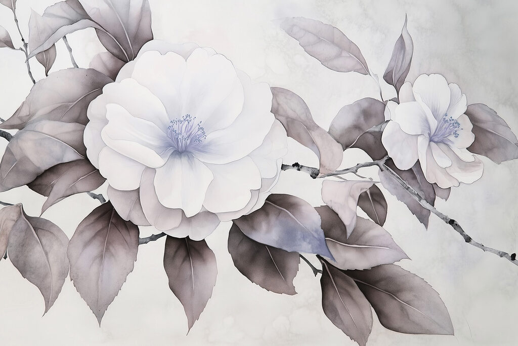 Gemälde einer Blume Gemälde einer Blume