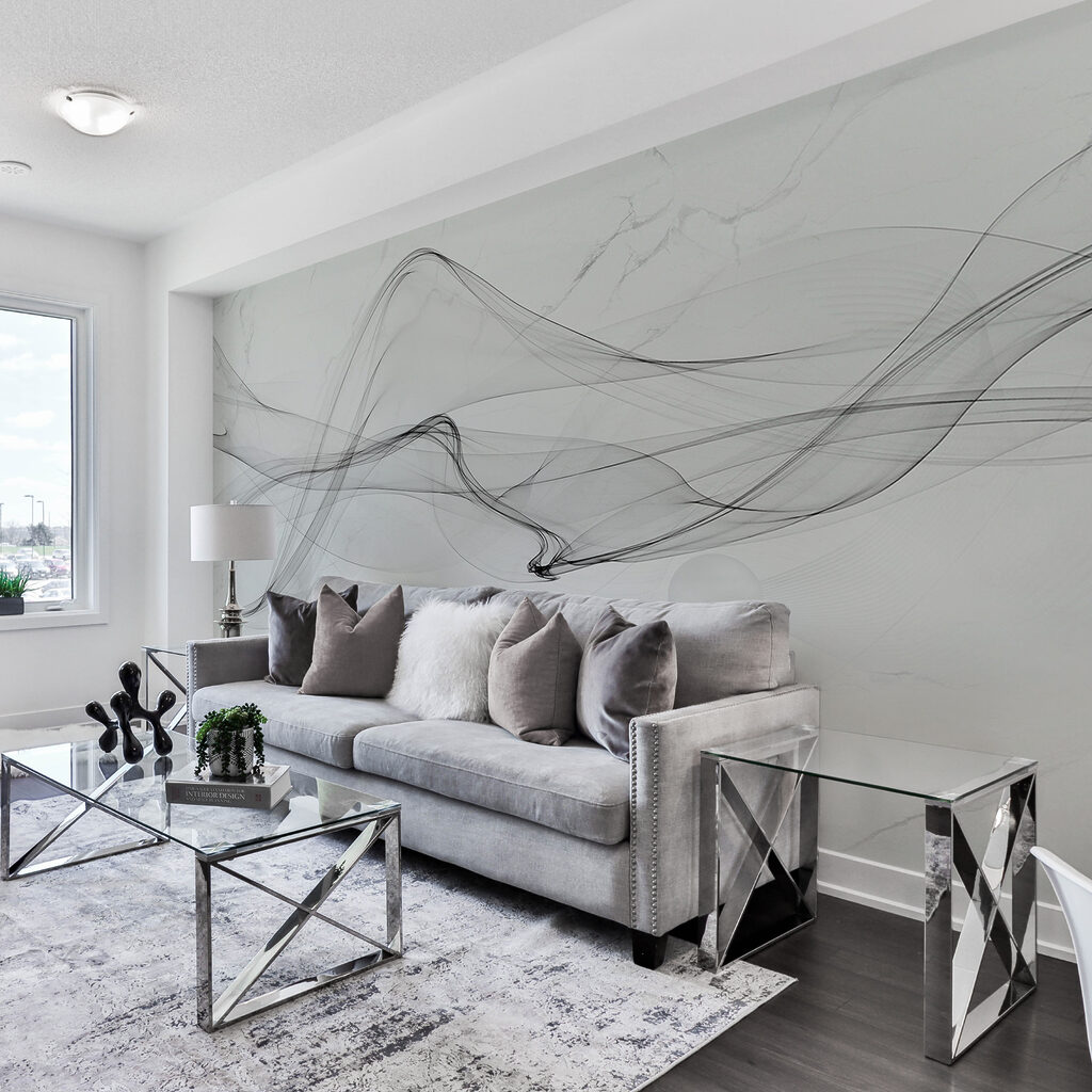 Black and white image of a white background