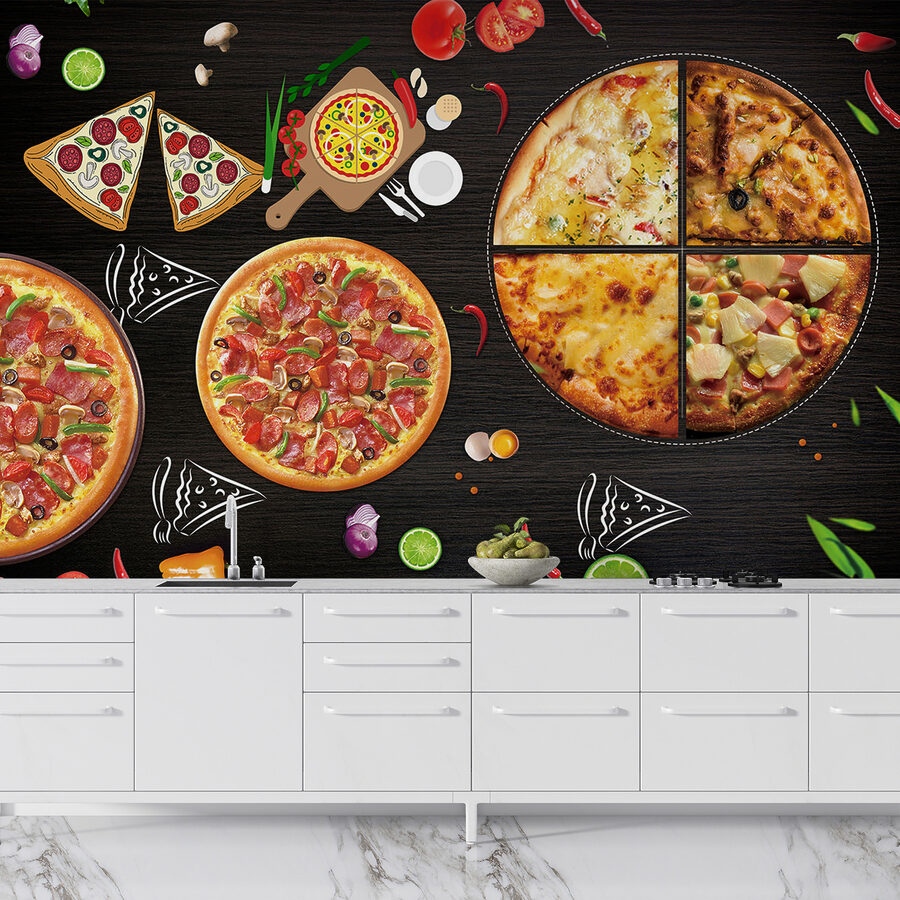 Pizzen auf einem Tisch