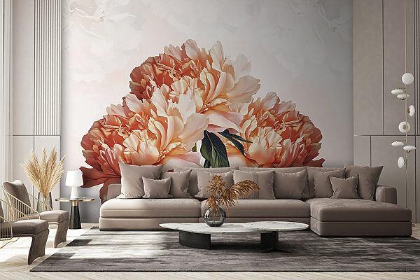 Fototapeten Fototapeten Gruppe von rosa Blumen (Artikelnummer: w03545)