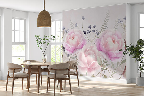 Aquarellmalerei von Blumen Aquarellmalerei von Blumen