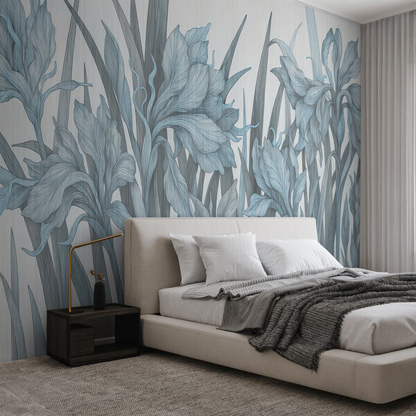 Fototapeten Fototapeten Zarte Blüten in ruhigen Farbtönen (Artikelnummer: w03829v2)