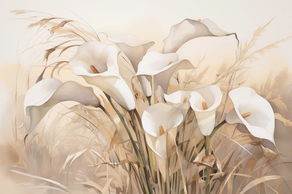 Gruppe von weißen Blumen Gruppe von weißen Blumen