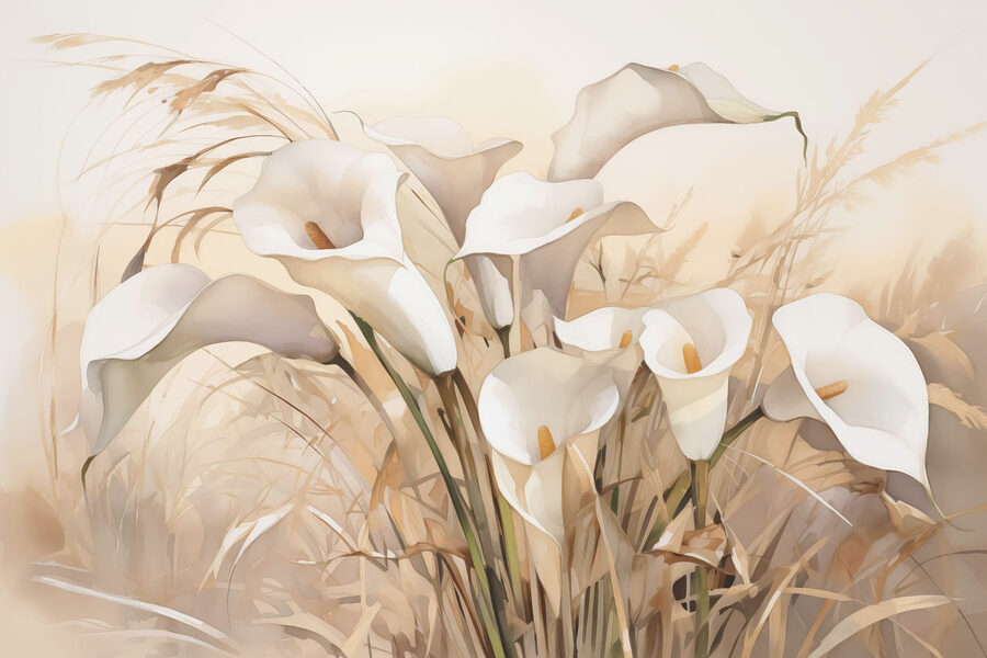 Gruppe von weißen Blumen