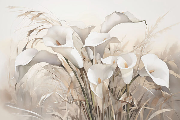 Gruppe von weißen Blumen Gruppe von weißen Blumen