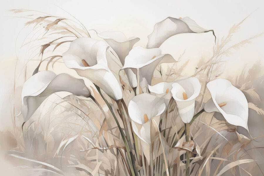 Gruppe von weißen Blumen