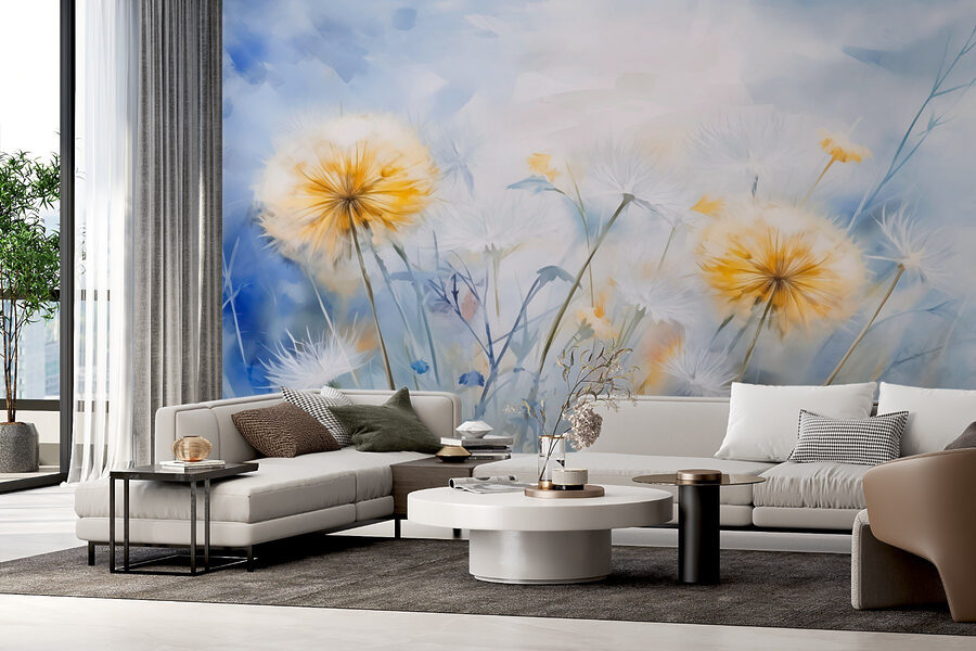 Gelbe und weiße Blüten