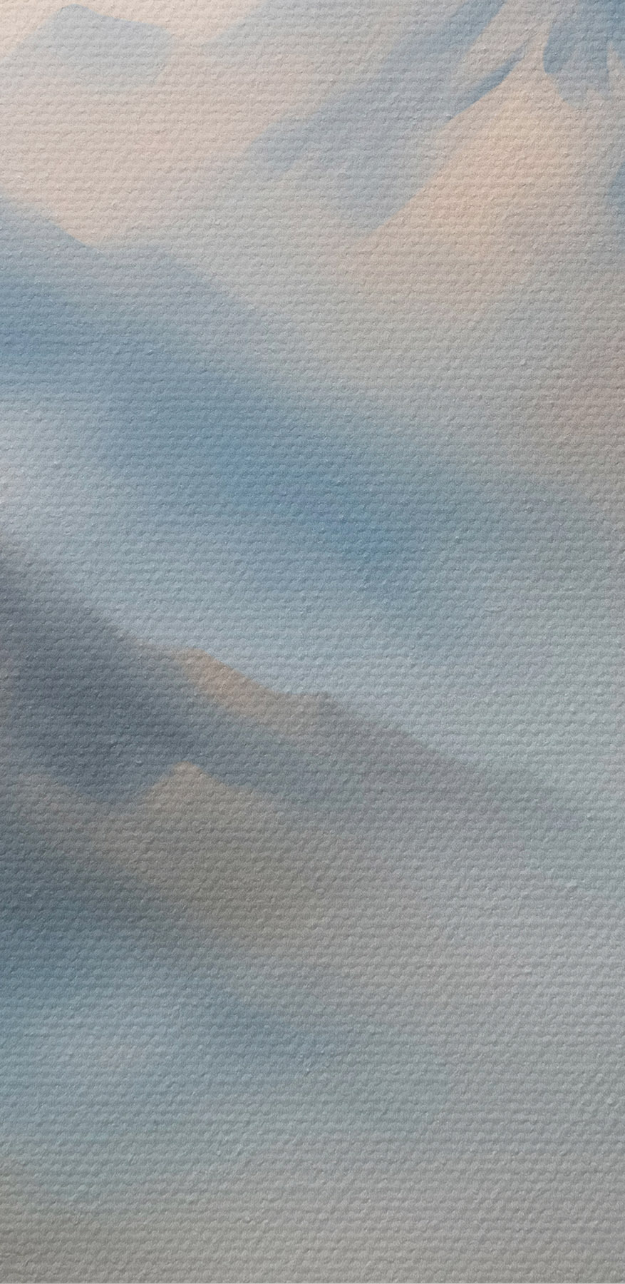 Bergkette mit Wolken