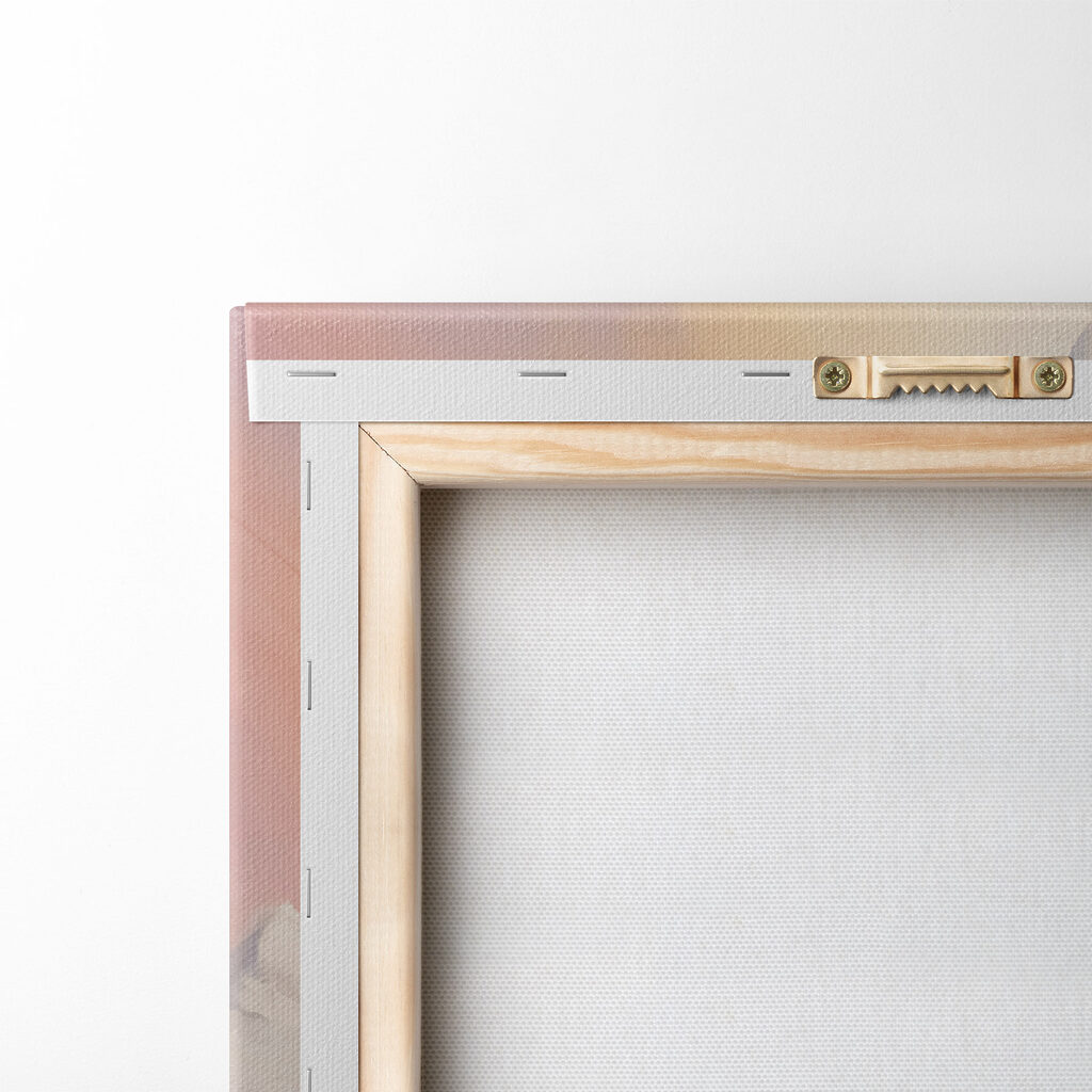 Painting of a snowy mountain range