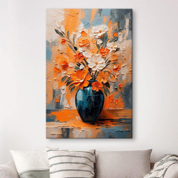 Gemälde von Blumen in einer Vase Gemälde von Blumen in einer Vase