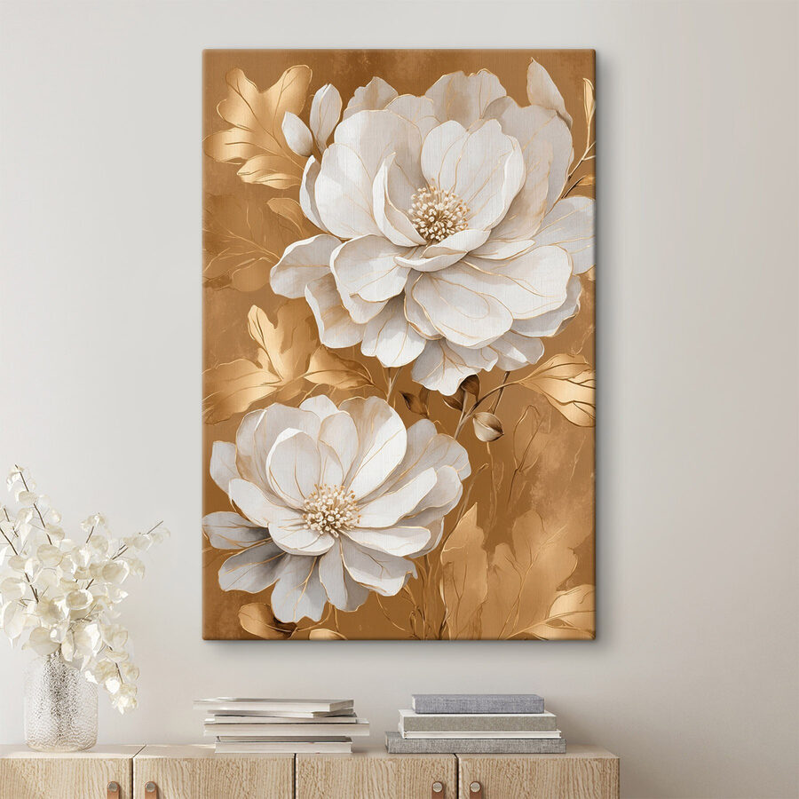 Elegante Blüten auf einem strukturierten Hintergrund Elegante Blüten auf einem strukturierten Hintergrund