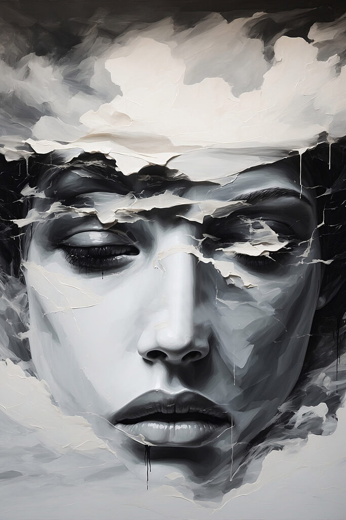 Ethereal beauty in monochromatic tones