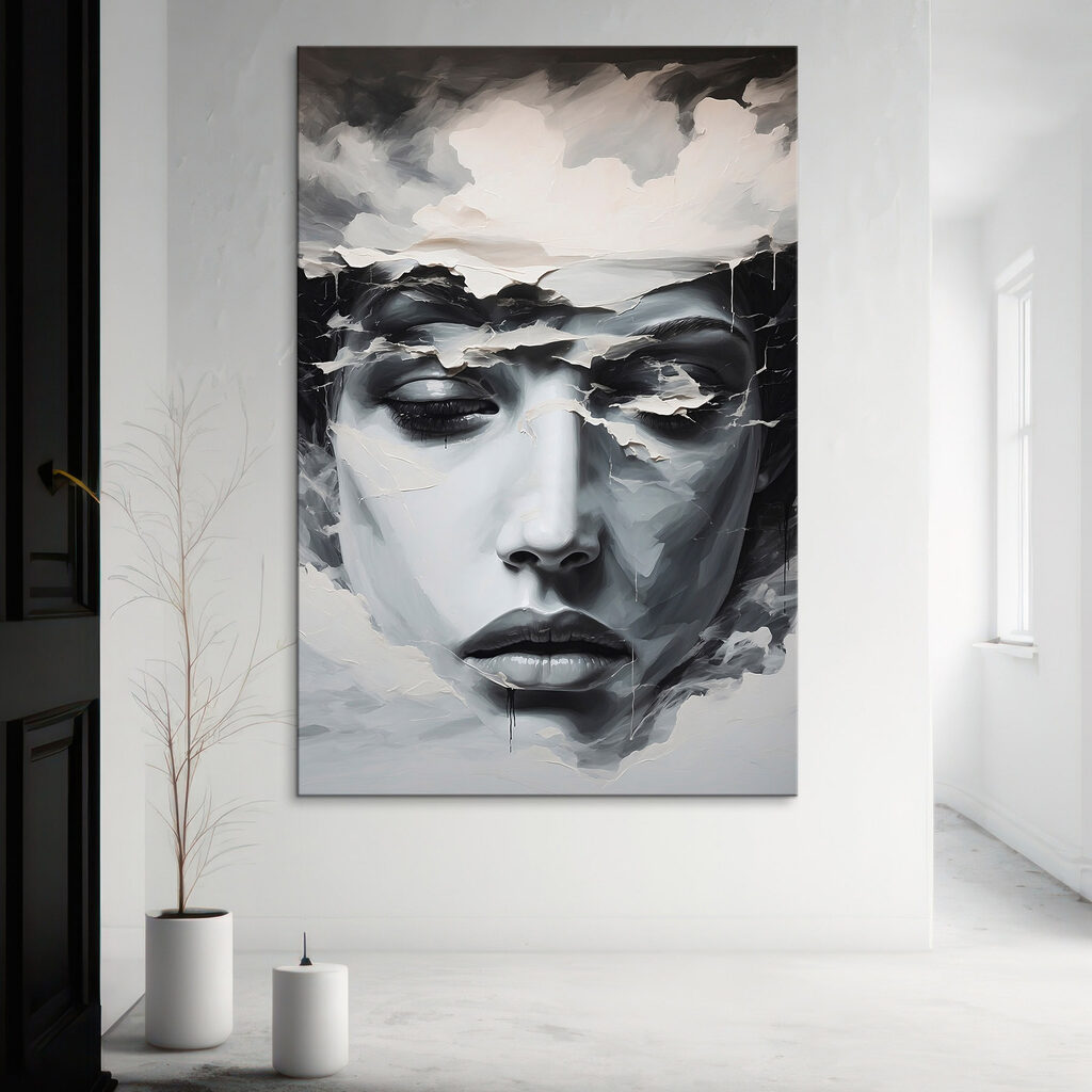 Ethereal beauty in monochromatic tones