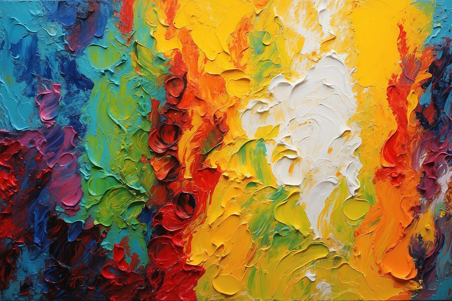 Malerei in verschiedenen Farben Malerei in verschiedenen Farben