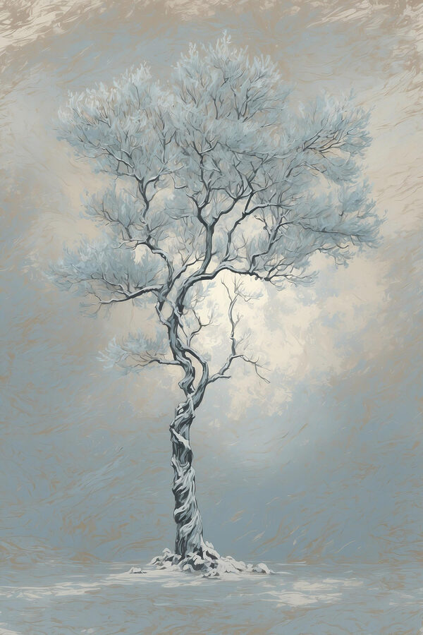 Baum mit Schnee auf ihm Baum mit Schnee auf ihm