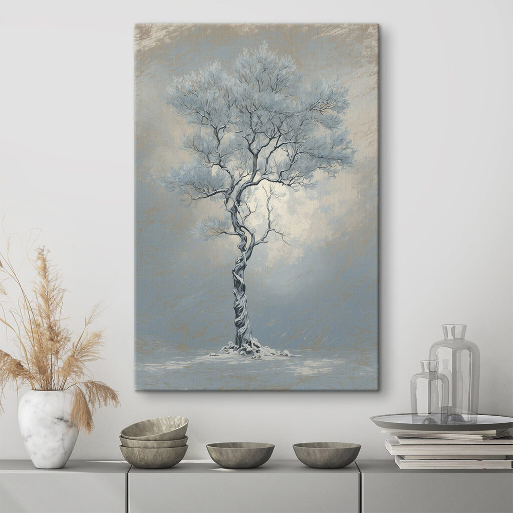 Tree with snow on it