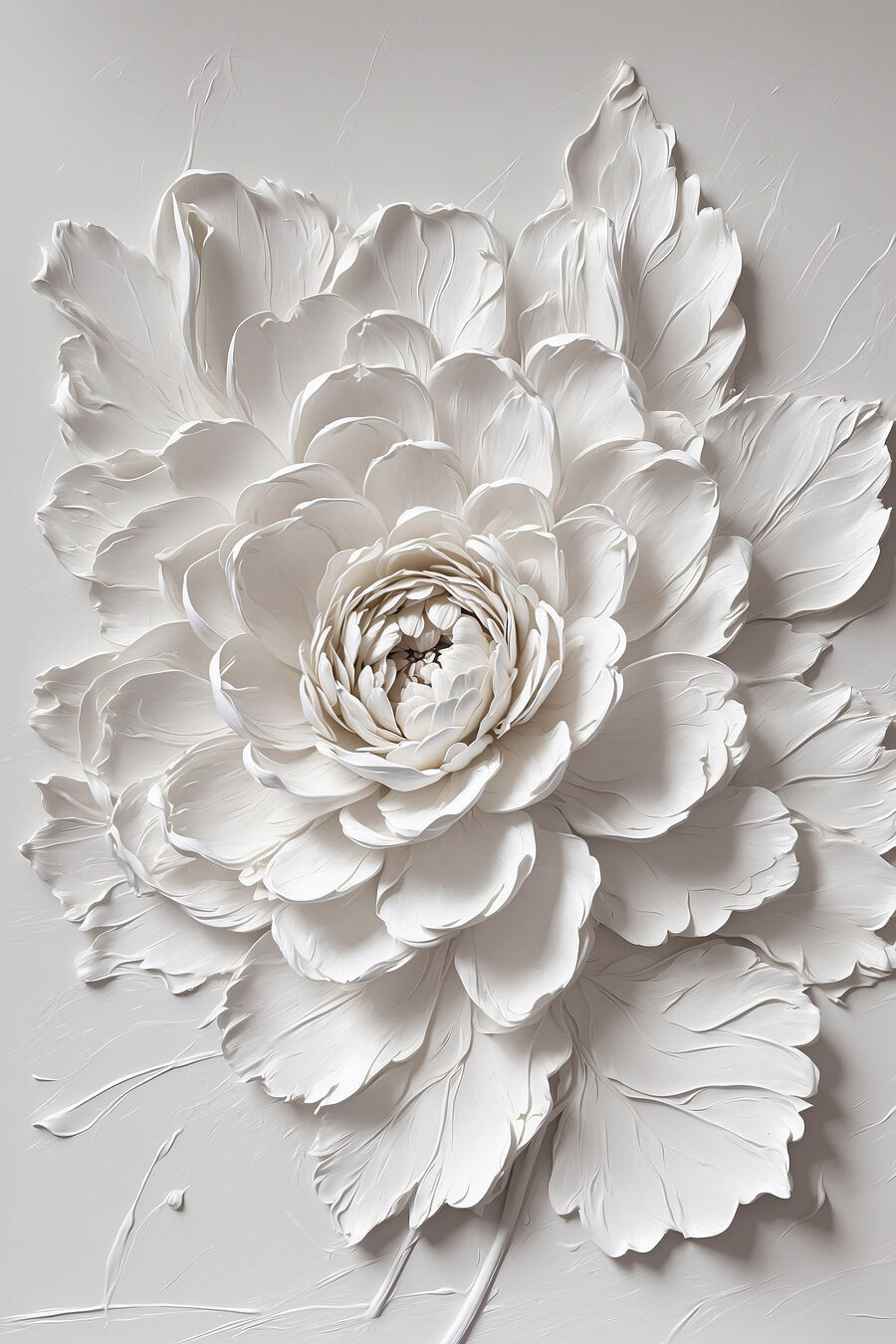 Weiße Blume mit Blättern Weiße Blume mit Blättern