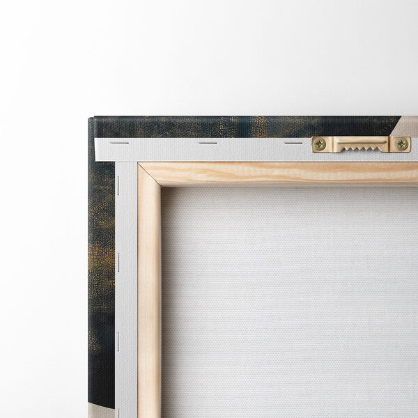 Black and orange geometric shapes