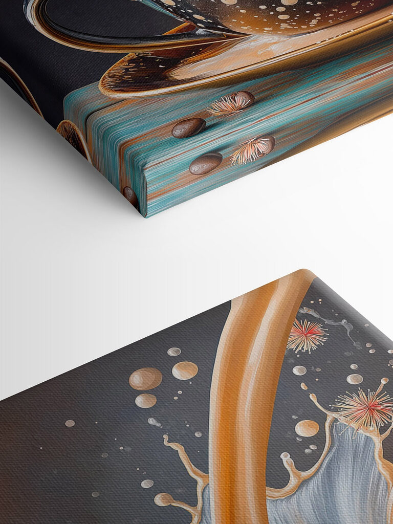 Splash of liquid in a cup