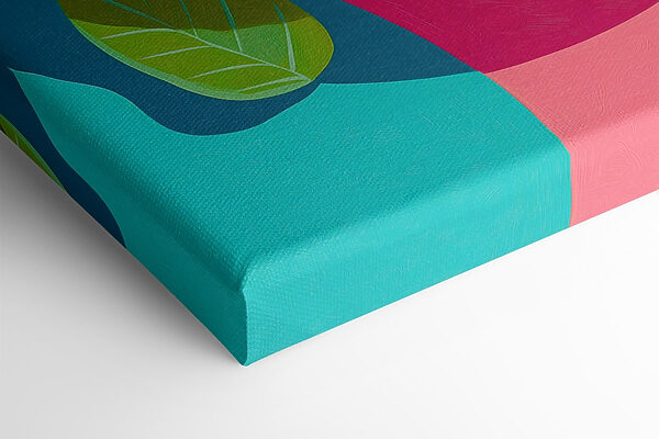 Bowl of fruit with leaves