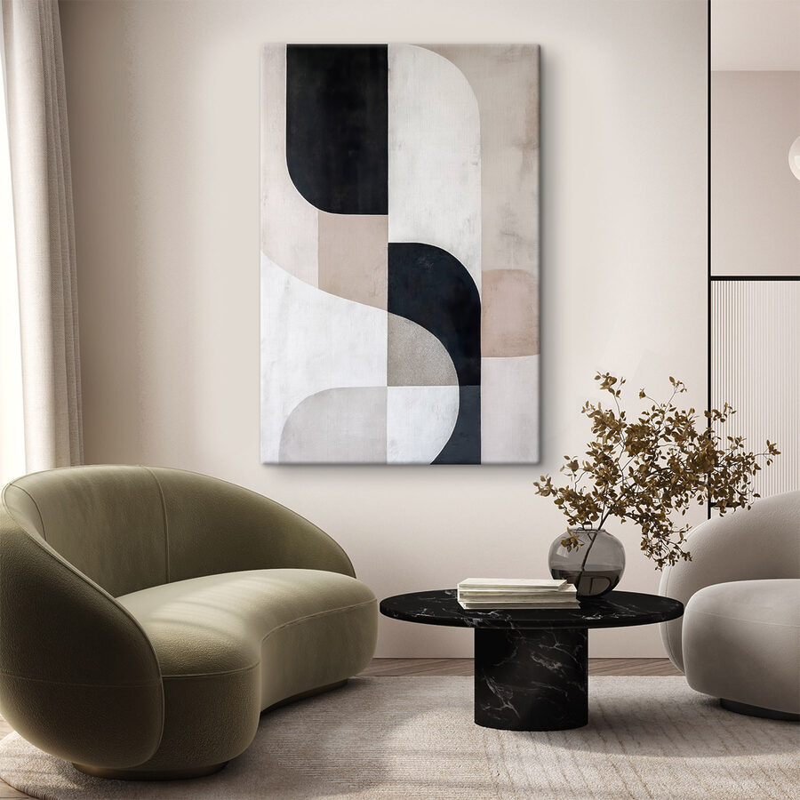 Schwarz-weißes Kunstwerk Schwarz-weißes Kunstwerk