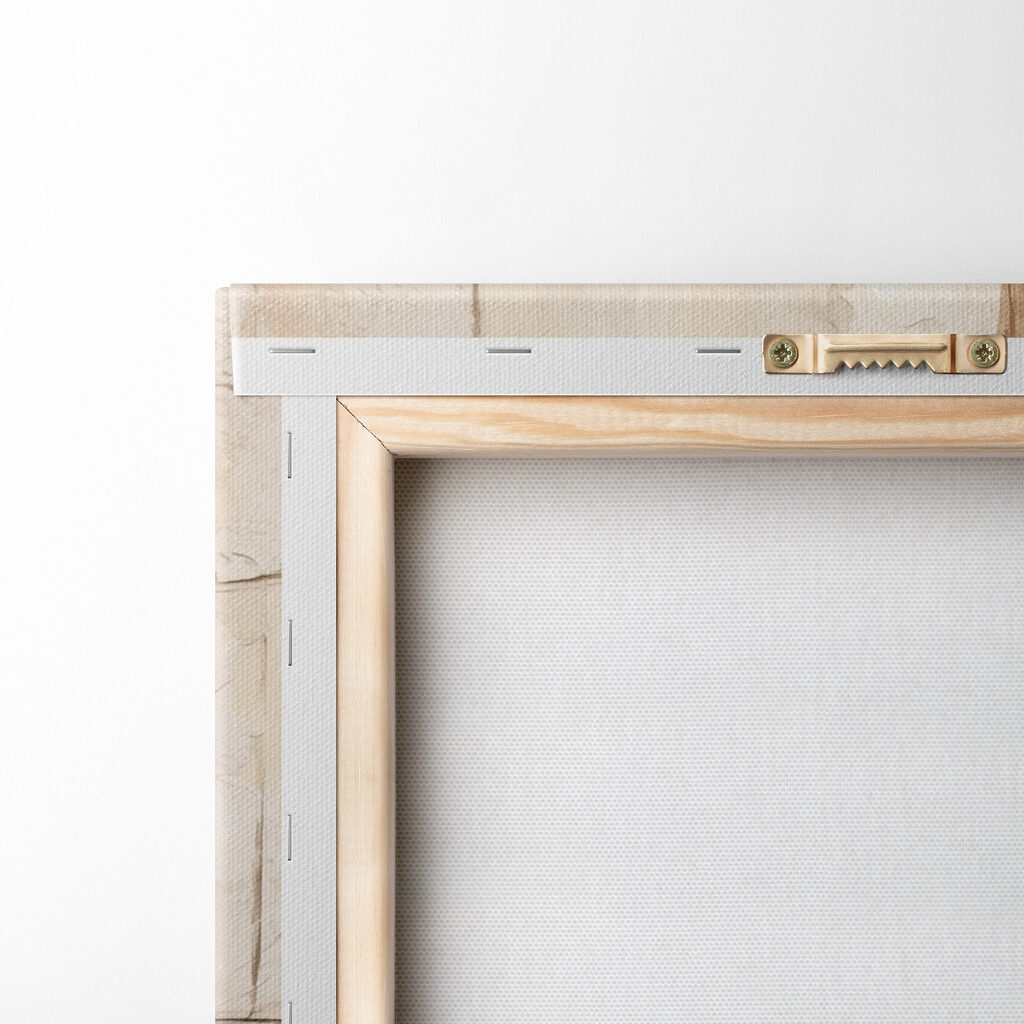 Wall with white and brown paint